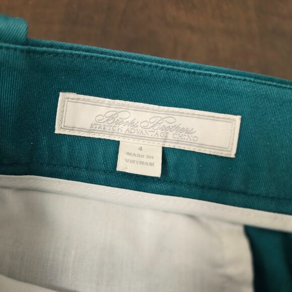 Brooks Brothers Stretch Cotton Advantage Chinos, Size 4, Green - Picture 5 of 6